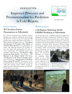 Improved Processes and Parameterisation for Prediction in Cold Regions