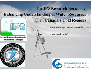 The IP3 Research Network: Enhancing Understanding of Water Resources