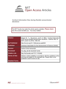 Cortical information flow during flexible sensorimotor decisions Please share
