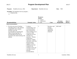 Program Development Plan