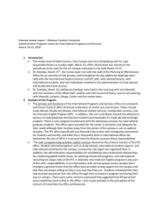 External review report---Western Carolina University