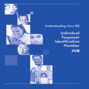 Individual Taxpayer Identification Number