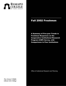 Fall 2002 Freshmen