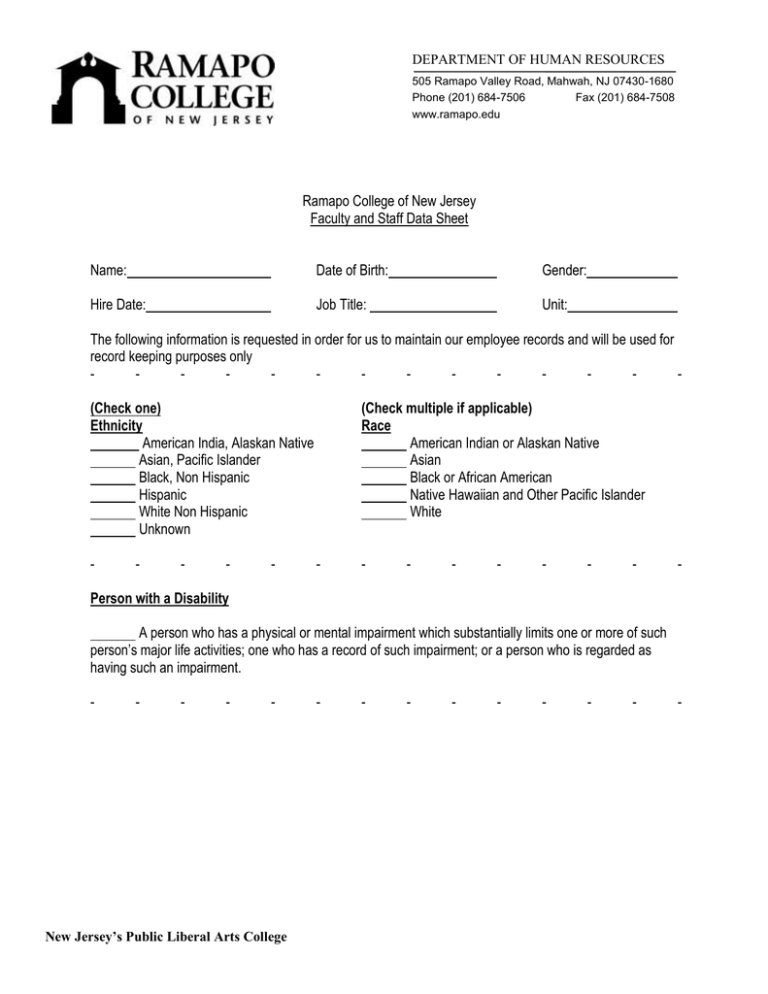 DEPARTMENT OF HUMAN RESOURCES DEPARTMENT OF HUMAN RESOURCES