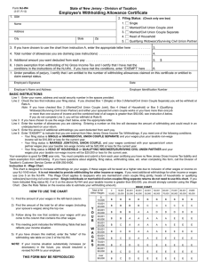 Employee’s Withholding Allowance Certificate