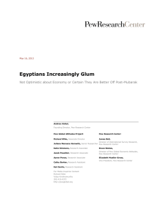 Egyptians Increasingly Glum