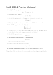 Math 1010-2 Practice Midterm 1