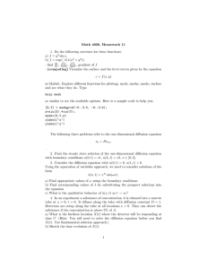 Math 4600, Homework 11 a) f = y sin x,