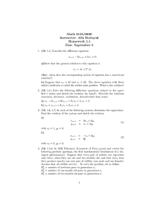 Math 5110/6830 Instructor: Alla Borisyuk Homework 1.1 Due: September 5