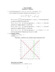 Math 5110/6830 Homework 7.1 Solutions P = (0, 0), P