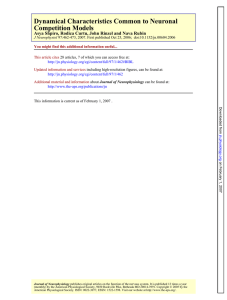 Dynamical Characteristics Common to Neuronal Competition Models
