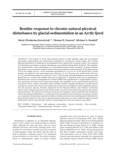Benthic response to chronic natural physical *, Thomas H. Pearson Maria Wlodarska-Kowalczuk