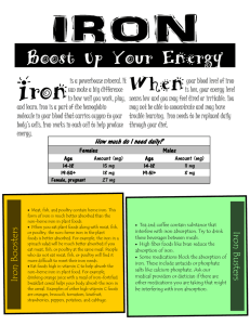 Iron When Boost Up Your Energy