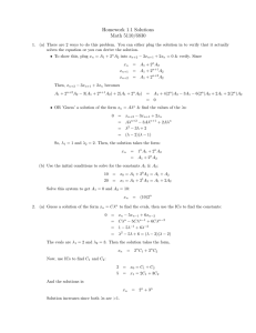 Homework 1.1 Solutions Math 5110/6830