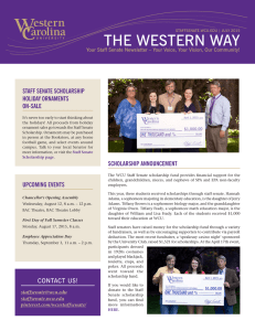 THE WESTERN WAY STAFF SENATE SCHOLARSHIP HOLIDAY ORNAMENTS ON-SALE