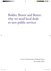 Bolder, Braver and Better: why we need local deals November 2014