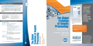 The Global Evolution of Aseptic Processing:
