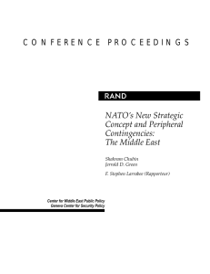 R NATO’s New Strategic Concept and Peripheral Contingencies: