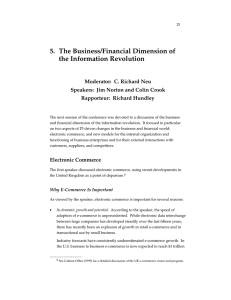 5. The Business/Financial Dimension of the Information Revolution