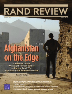 Afghanistan on the Edge A World at Risk of Winning the Urban Battle,