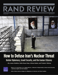 How to Defuse Iran’s Nuclear Threat Spring 2012