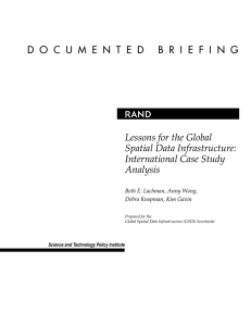 R Lessons for the Global Spatial Data Infrastructure: International Case Study