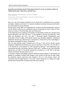 DIATOM SUCCESSION IN BOTTOM AND PLATELET ICE IN A COASTAL AREA OF  TERRA NOVA BAY, ROSS SEA, ANTARCTICA. 