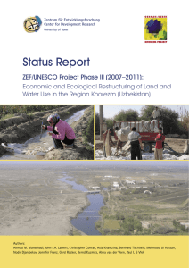 Status Report ZEF/UNESCO Project Phase III (2007–2011):