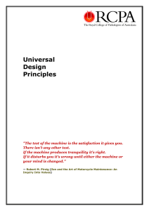 Universal Design Principles