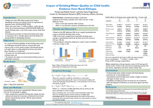 Impact of Drinking Water Quality on Child health: