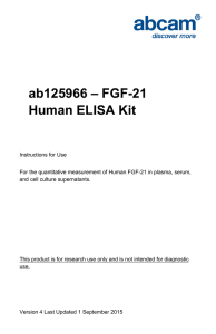 ab125966 – FGF-21 Human ELISA Kit