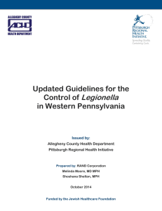 Legionella  Updated Guidelines for the Control of