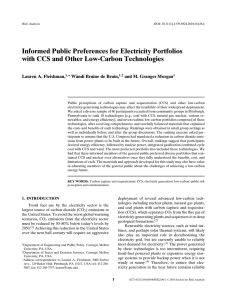 Informed Public Preferences for Electricity Portfolios Lauren A. Fleishman,