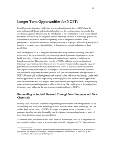 Longer-Term Opportunities for NGETs