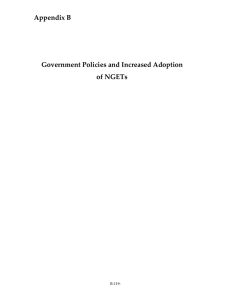 Appendix B Government Policies and Increased Adoption of NGETs B-119-
