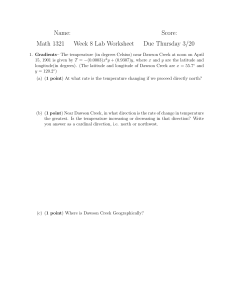 Name: Score: Math 1321 Week 8 Lab Worksheet