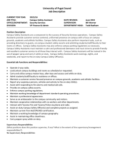 University of Puget Sound Job Description