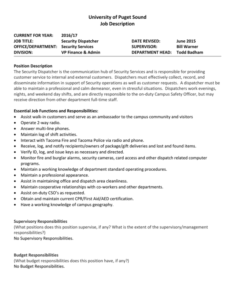 resume help university of puget sound