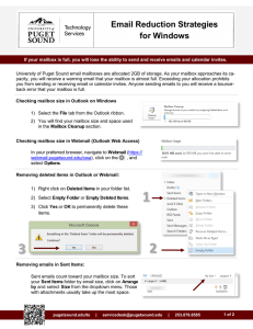 Email Reduction Strategies for Windows