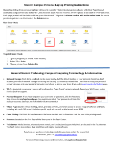 Student Campus Personal Laptop Printing Instructions