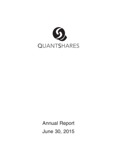 Annual Report June 30, 2015