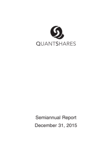 Semiannual Report December 31, 2015