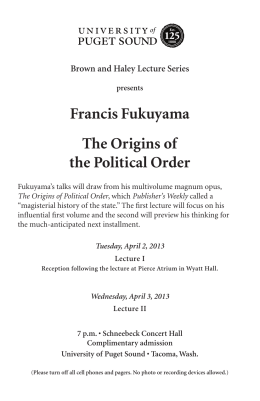 the origins of political order by francis fukuyama