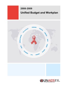 Unified Budget and Workplan 2008-2009  UNAIDS