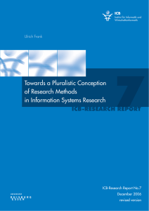 7 Towards a Pluralistic Conception of Research Methods in Information Systems Research