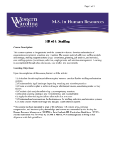 HR 614: Staffing