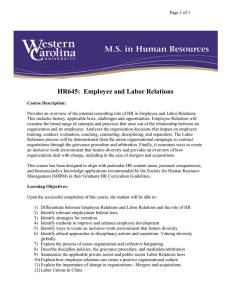 HR645:  Employee and Labor Relations