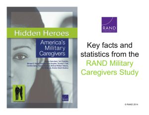 Key facts and statistics from the RAND Military Caregivers Study