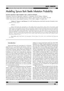 Modelling Spruce Bark Beetle Infestation Probability BALTIC  FORESTRY