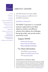 6 The RAND Corporation is a nonprofit from